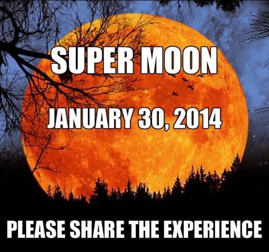 super moon 30 jan 2014